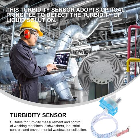 Alipis 5V Turbidity Sensor Module for Water Detection Accurate Turbidity Value Measurement for Washing Machines Dishwashers and Wastewater Monitoring Systems in Saudi Arabia