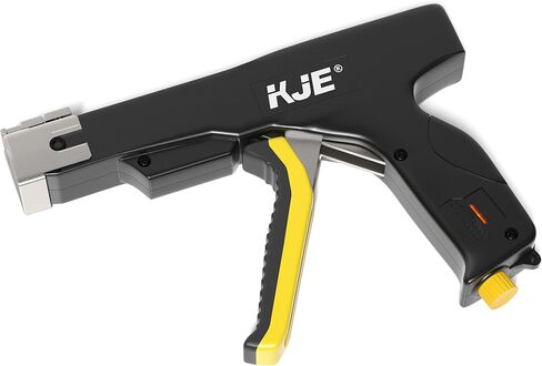 مسدس ربط كابل من الفولاذ المقاوم للصدأ من KJE، مجموعة أدوات ربط بسحاب مع 160 قطعة من روابط الرمز البريدي المعدنية لتثبيت وقطع روابط الكابلات المعدنية، مثالية لسياج ربط السلسلة، سياج خارجي، سياج الكلاب، سلك الدجاج in Kuwait