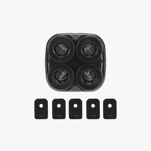 محول PTFE 4 في 1 من الخيزران الأصلي لطابعة Bambu Lab P1S/P1P/H2D/H2C/H2S/A1/A1 Mini/X1C/X1E ثلاثية الأبعاد، منفذ توسيع أنبوب بودين توصيل 4 وحدات تغذية in Kuwait