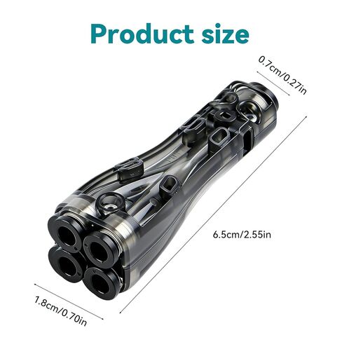 محول PTFE 4 في 1 من الخيزران الأصلي لطابعة Bambu Lab P1S/P1P/H2D/H2C/H2S/A1/A1 Mini/X1C/X1E ثلاثية الأبعاد، منفذ توسيع أنبوب بودين توصيل 4 وحدات تغذية in Kuwait