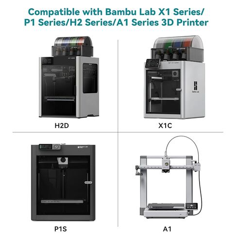 محول PTFE 4 في 1 من الخيزران الأصلي لطابعة Bambu Lab P1S/P1P/H2D/H2C/H2S/A1/A1 Mini/X1C/X1E ثلاثية الأبعاد، منفذ توسيع أنبوب بودين توصيل 4 وحدات تغذية in Kuwait