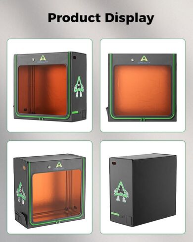 حاوية الطابعة ثلاثية الأبعاد الرسمية من الراتنج من Creality مع واجهة مروحة، غطاء طباعة ثلاثي الأبعاد بمساحة كبيرة جدًا 1000 × 500 × 1000 مم، درجة حرارة ثابتة مقاومة للغبار وعزل الضوضاء، متوافقة مع طابعة LCD ثلاثية الأبعاد بالأشعة فوق البنفسجية in Kuwait