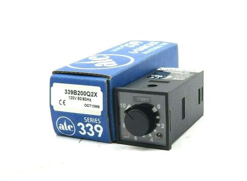ATC 339B-200-Q-2-X Plug-in TDR قابل للتعديل، 6 نطاقات محددة للاتصال، 120 فولت تيار متردد، 50/60 هرتز، عند التأخير، وضع الفاصل الزمني، قياسي in Kuwait