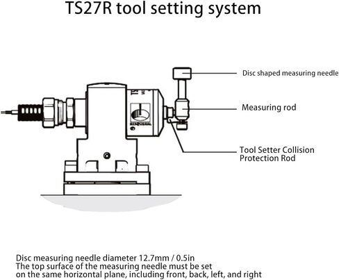 AUNMAS Tool Setter Collision Rod TS27R Breakaway Design Alloy Steel M4 Thread Probe Guard Easy Replacement Impact Protection Simple Installation in Saudi Arabia
