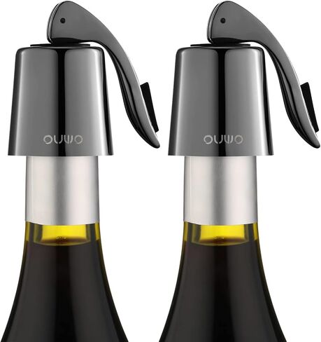 سدادة الشمبانيا 6 عبوات من الفولاذ المقاوم للصدأ لحفظ الشمبانيا مع سيليكون من الدرجة الغذائية، موفر للاحتفاظ بالفقاعات مانع للتسرب، مناسب للشمبانيا بروسيكو كافا والمتلألئة (فضي) in Kuwait