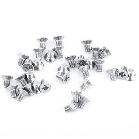 100PCS Stainless Steel Fastener Bolts Machine Screw, Flat Head Screw, Countersunk Head for Home Appliance Furniture Machinery Industry Communication Equipment (M3*6) in Saudi Arabia