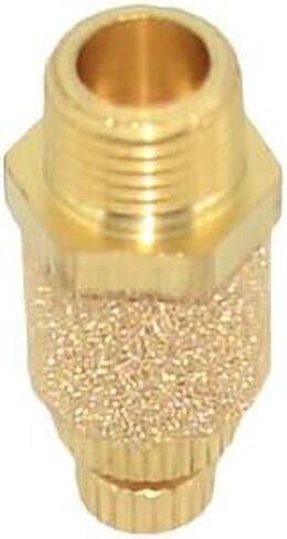 VARMHUS 10PCS Brass Adjustable Flow Control Muffler, 1/8" NPT Thread, for Pneumatic Systems (1/8") in Kuwait