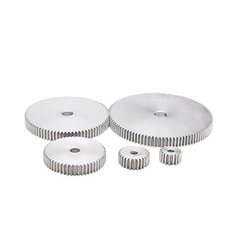 ترس ترس محرك فولاذي شديد التحمل قطعة واحدة ترس حفز 1 وضع 28-43 سُمك الأسنان 10 مم 45# تروس محرك نقل صناعي مسطح من الفولاذ الكربوني 1 متر (37 سنًا-OD 39 مم) in Kuwait