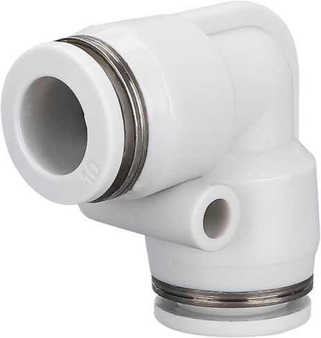 Pneumatic Connector PV Direct Air Pipe Quick Plugs PV-04 06 08 10 12 16 Black White Elbow 1Pcs(PV14(white)) in Kuwait