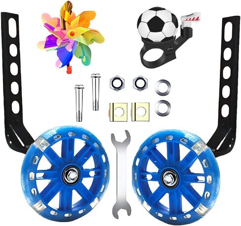 Adjustable Training Wheels for Bike Fits 12/14/16/18/20 Inch Bikes Bicycle Training Wheels for Stabilizer Training, 1 Pair.(blue) in Saudi Arabia