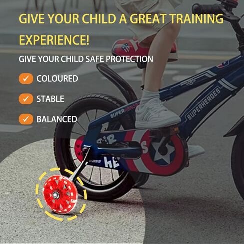 Adjustable Training Wheels for Bike Fits 12/14/16/18/20 Inch Bikes Bicycle Training Wheels for Stabilizer Training, 1 Pair.(blue) in Saudi Arabia