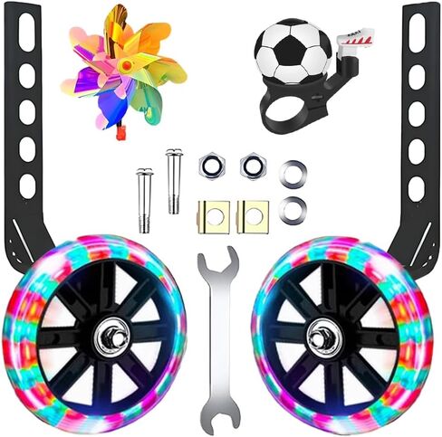 Adjustable Training Wheels for Bike Fits 12/14/16/18/20 Inch Bikes Bicycle Training Wheels for Stabilizer Training, 1 Pair.(blue) in Saudi Arabia