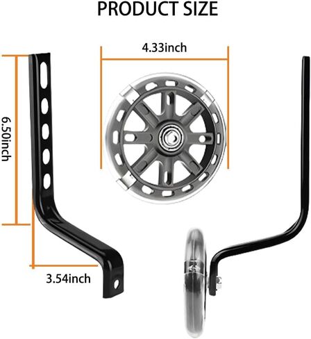 Adjustable Training Wheels for Bike Fits 12/14/16/18/20 Inch Bikes Bicycle Training Wheels for Stabilizer Training, 1 Pair.(blue) in Saudi Arabia