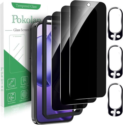 واقي شاشة Pokolan [3-Pack] لفيلم الزجاج المقسى Google Pixel 7، صلابة 9H، خالي من الفقاعات، سهل التركيب، صديق للحافظة in Kuwait
