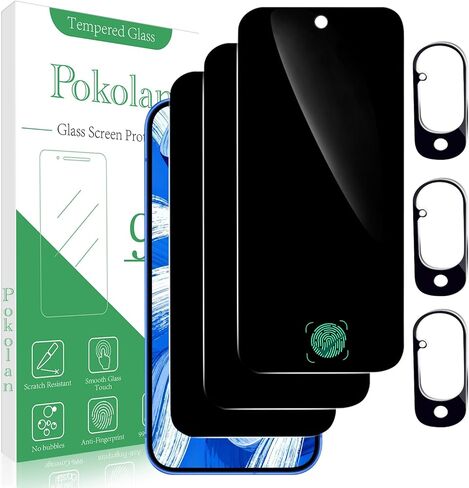 واقي شاشة Pokolan [3-Pack] لفيلم الزجاج المقسى Google Pixel 7، صلابة 9H، خالي من الفقاعات، سهل التركيب، صديق للحافظة in Kuwait