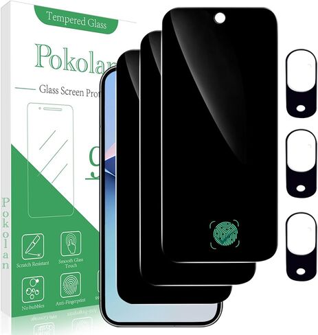 واقي شاشة Pokolan [3-Pack] لفيلم الزجاج المقسى Google Pixel 7، صلابة 9H، خالي من الفقاعات، سهل التركيب، صديق للحافظة in Kuwait