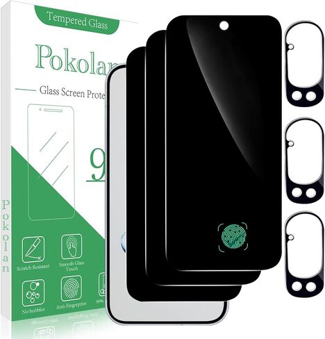واقي شاشة Pokolan [3-Pack] لفيلم الزجاج المقسى Google Pixel 7، صلابة 9H، خالي من الفقاعات، سهل التركيب، صديق للحافظة in Kuwait