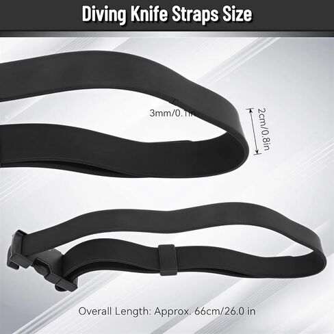 Diving Knife Straps, Diving Quick Release Rubber Knife Straps Dive Snorkeling Replacement Knifes Belt in Saudi Arabia