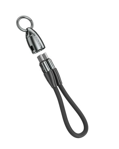 Short USB C Cable PD 240W(2 Pack), 6 Inch Keychain USBC Cable/Phone Lanyard USB-C to Type-C Cables/Fast Charging Cables for Phone17/16/15 Samsung Galaxy Tablet Laptop External SSD(Black) in Kuwait