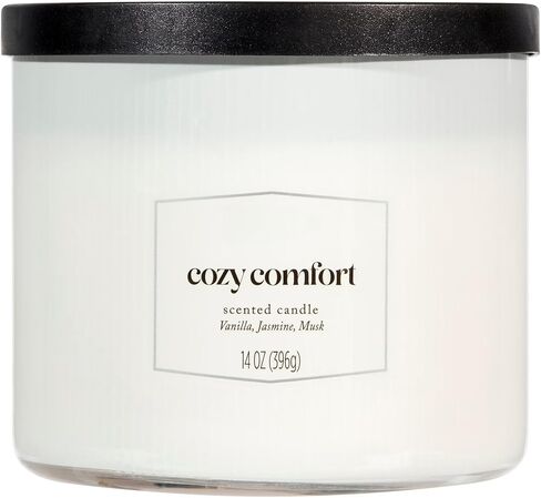 3-Wick Textured Wrapped Cozy Comfort Scented Candle, 14 oz Romantic Valentine's Day Gift for Her, Girlfriend, in Saudi Arabia