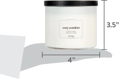 3-Wick Textured Wrapped Cozy Comfort Scented Candle, 14 oz Romantic Valentine's Day Gift for Her, Girlfriend, in Saudi Arabia