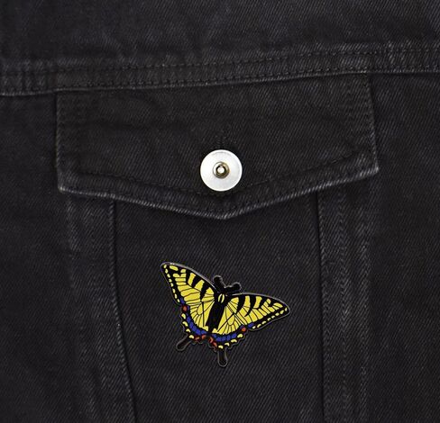 دبوس المينا الصلب على شكل فراشة ذيل بشق النمر الشرقي in Kuwait