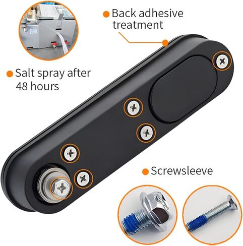 MS8012 سبائك الزنك خزانة الاتصالات سرقة قفل باب الاتصالات فلاتلوك مع مقبض من النوع المعلق 1 قطعة in Kuwait