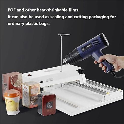 مانع تسرب الانكماش، مانع تسرب الانكماش مع مسدس حراري وبدلة غشاء انكماش لفيلم POF PVC، مع مسدس تسخين سريع قابل للتعديل 800 وات in Saudi Arabia