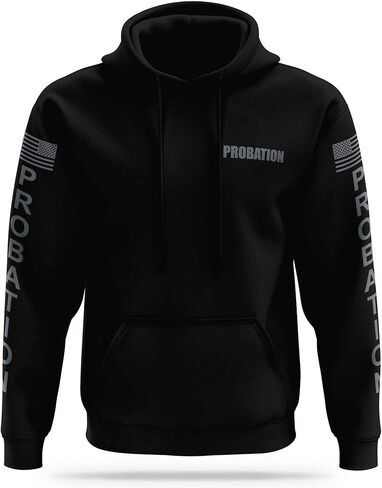 Probation Utility Hoodie - USA Patriotic Apparel - 100% Polyester for Odor Free, Moisture-Wicking Quick Dry Comfort in Saudi Arabia