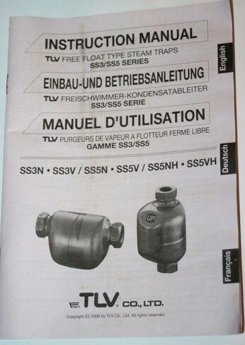 1/2" NPT Free Float Steam Trap SUS316L 650 Psi/650F TLV SS5NH-46 in Saudi Arabia