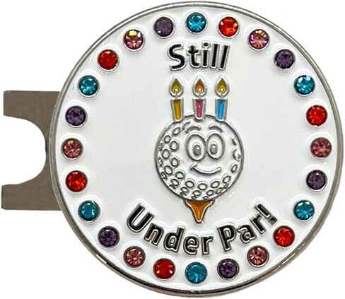 علامة Giggle Golf Bling Ball مع مشبك قبعة - مجموعة Holiday Bling - هدايا جولف موسمية ممتعة للنساء - عيد الميلاد، الهالوين، عيد القديس باتريك، الرابع من يوليو والمزيد in Saudi Arabia