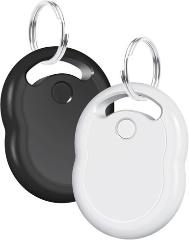 Air Tracker Tags-4 Pack, Bluetooth Tracker with Apple Find My APP (iOS Only), Smart Tag with 70dB Sound, Item Finder for Luggage, Key, Suitcase, Backpack, Replaceable Battery, White in Kuwait