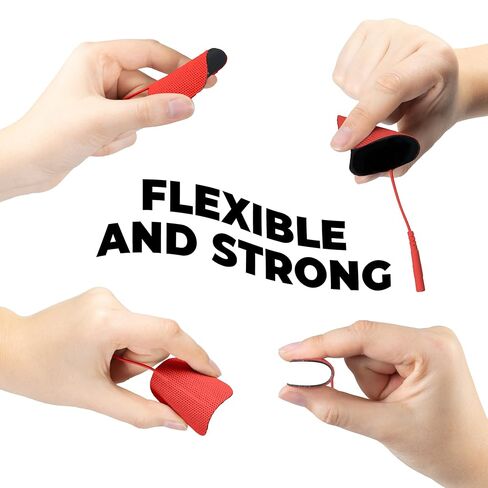 TENS 7000 Official TENS Unit Electrode Pads, 48 Pack, Premium Quality OTC Replacement Pads, 2" X 2", Compatible with Most Stim Machines Value Pack Replacement, Red in Kuwait