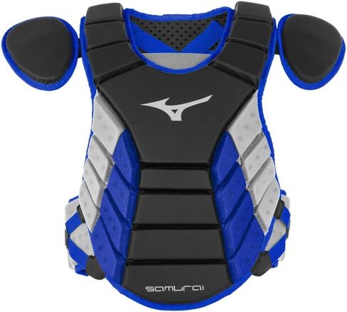 Mizuno Samurai Youth Baseball Boxed Catcher's Gear Set, Black-Royal, 14" Youth Boys in Saudi Arabia