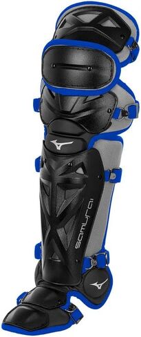 Mizuno Samurai Youth Baseball Boxed Catcher's Gear Set, Black-Royal, 14" Youth Boys in Saudi Arabia