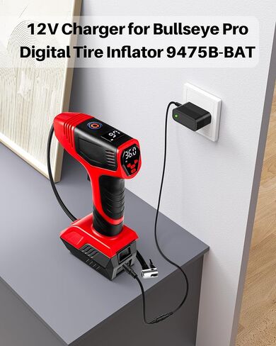 12V Power Supply Compatible with Bullseye Pro Max Digital Tire Inflator Bulls Eye Pressure Gauge Air Li-ion 1745-BAT 9475B-BAT 11.1VDC 1500mAh 11.1V 2000mAh Charger in Saudi Arabia