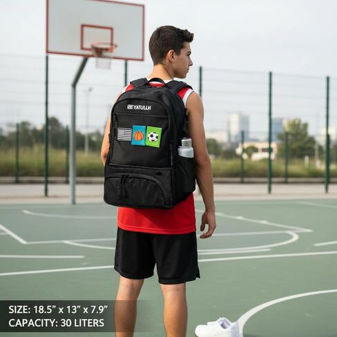 Basketball Backpack with Ball Holder - Sports Equipment Bag with Shoe Compartment in Kuwait