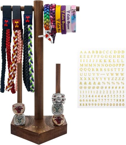 Baseball and Softball Ring Holder for Softball Sports Jewelry,Championship Ring Display Case for Baseball Drip,Jewelry Organizer for Baseball Accessories and Necklace,Sport Bracelet in Kuwait