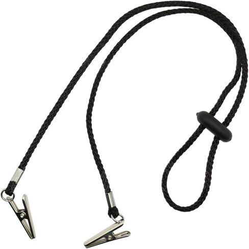 Adjustable Napkin Clip, Black Adjustable Bib Holder Clips Napkin Holders Napkin Clip, Neck Chain for Adult Napkin Holders Kitchen Accessories in Saudi Arabia
