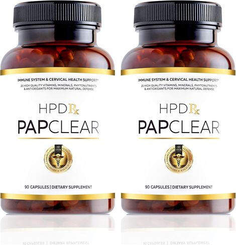 PAPCLEAR Physician Formulated | All Natural Immune Support Supplement | Advanced Powerful Immunity Booster | 21 Vitamins & Nutrients with Organic Shiitake Mushroom & Lycopene | 90 Capsules | Pack of 1 in Kuwait