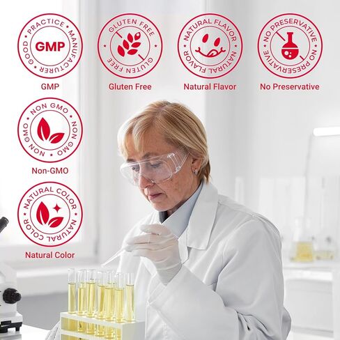 كولاجين سائل هيفي مارين للنساء 10000 مجم، امتصاص أعلى بنسبة 133%، فيتامينات البيوتين CoQ10، ممارسات التصنيع الجيدة الأمريكية، تم اختباره من قبل طرف ثالث، خالي من الغلوتين غير المعدل وراثيًا، 50 مل 10 زجاجات in Kuwait