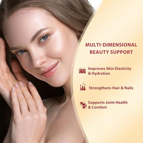 كولاجين سائل هيفي مارين للنساء 10000 مجم، امتصاص أعلى بنسبة 133%، فيتامينات البيوتين CoQ10، ممارسات التصنيع الجيدة الأمريكية، تم اختباره من قبل طرف ثالث، خالي من الغلوتين غير المعدل وراثيًا، 50 مل 10 زجاجات in Kuwait