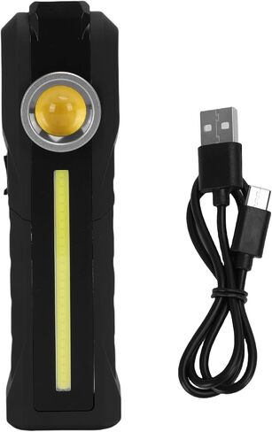 مصباح تفصيلي من Keenso، مصباح فحص طلاء LED متطابق الألوان قابل لإعادة الشحن مع قاعدة مغناطيسية وخطاف، خرج ساطع 500 لومن، CRI 93، 2700K 4500K 6500K in Kuwait