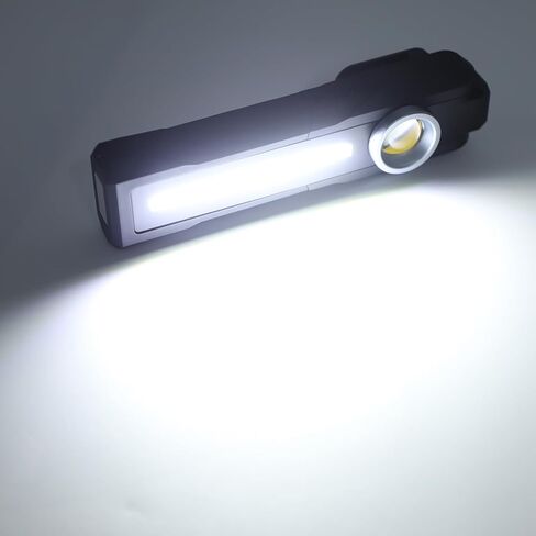 مصباح تفصيلي من Keenso، مصباح فحص طلاء LED متطابق الألوان قابل لإعادة الشحن مع قاعدة مغناطيسية وخطاف، خرج ساطع 500 لومن، CRI 93، 2700K 4500K 6500K in Kuwait