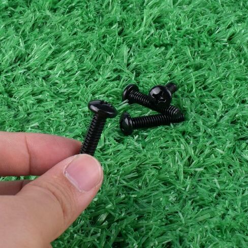 #8-32 × 3/8 بوصة (1/4 بوصة إلى 2 بوصة متوفرة) براغي آلة رأس المقلاة باللون الأسود، محرك فيليبس، 304 الفولاذ المقاوم للصدأ 18-8، خيط كامل، 50 قطعة in Kuwait