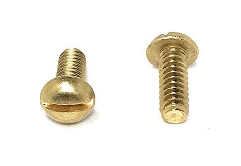 10-24x1/2 Slotted Round Head Machine Screws Solid Brass (50 Pcs) in Saudi Arabia