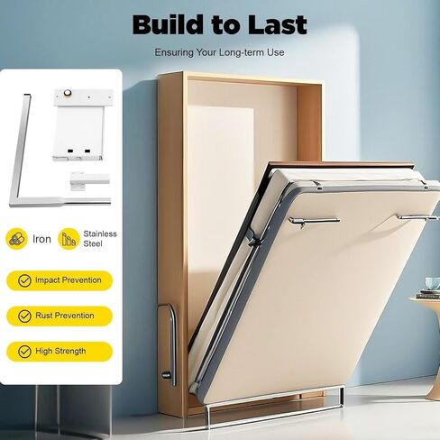 27 * 34.5cm Silver+ White Wall Bed Hinge Kitl 1Pcs in Saudi Arabia