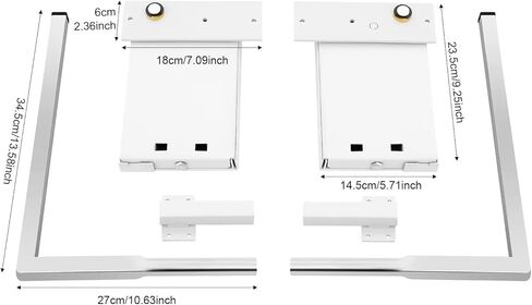 27 * 34.5cm Silver+ White Wall Bed Hinge Kitl 1Pcs in Saudi Arabia