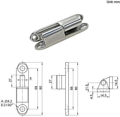 Stainless Steel Detachable Hinge Industrial Electrical and Mechanical Equipment Cabinet 1Pcs in Saudi Arabia