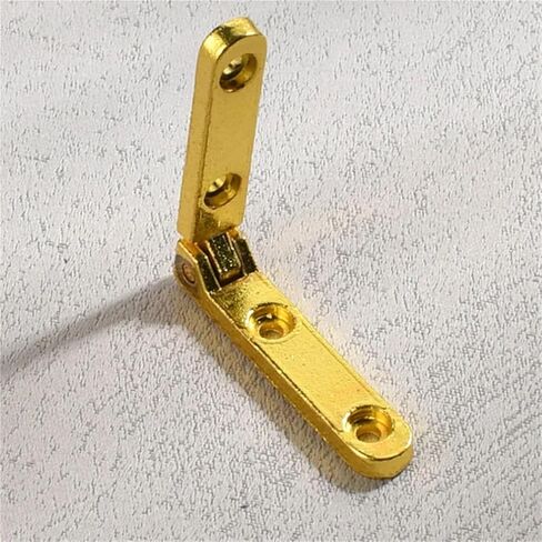 90 Degree Spring Hinges Metal Hinge Case Cabinet Furniture Hardware 10Pcs(Gold 10PCS) in Saudi Arabia